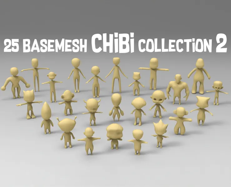 25 Basemesh chibi collection 2