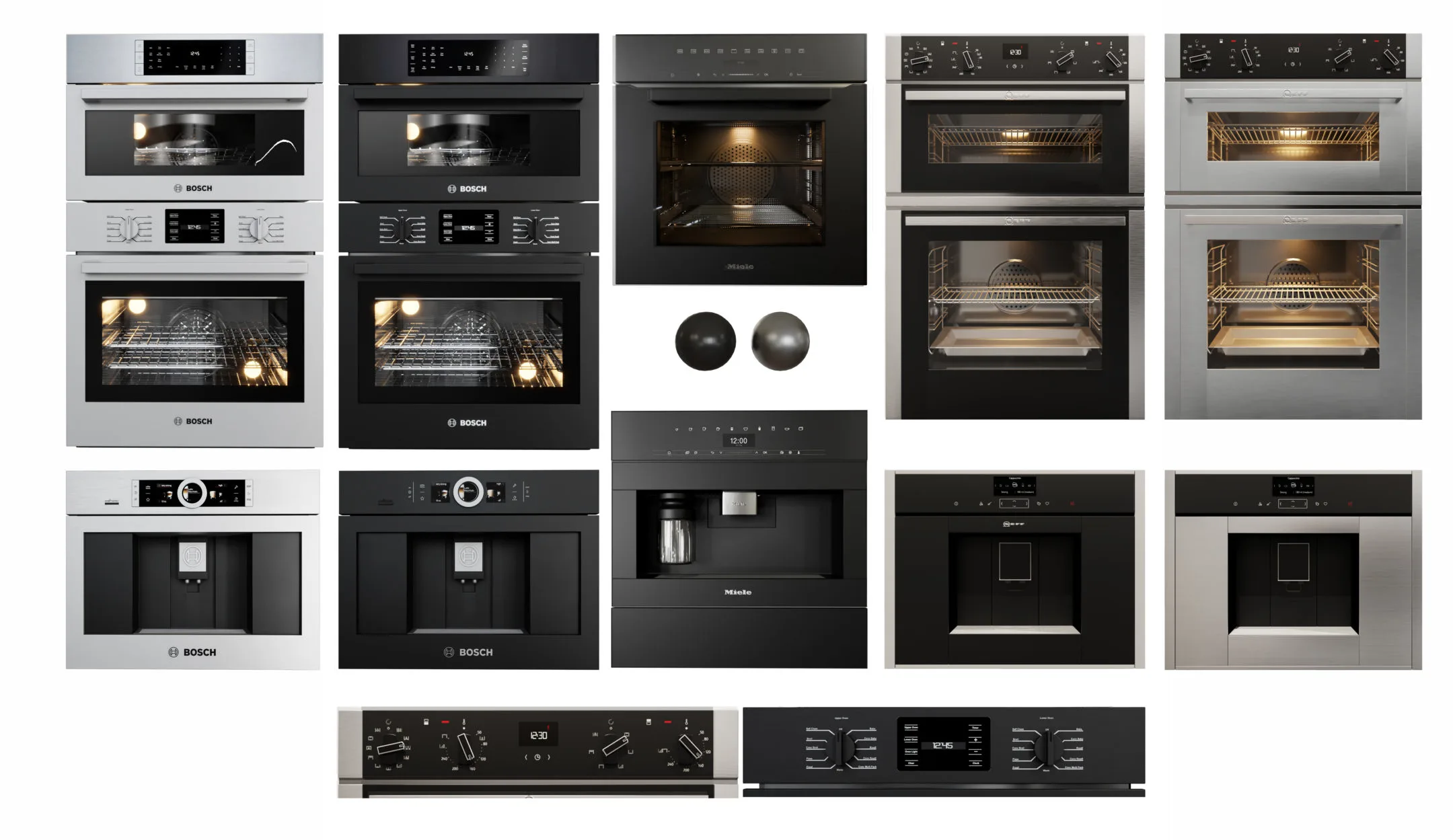 Appliance collection bosch, neff, miele