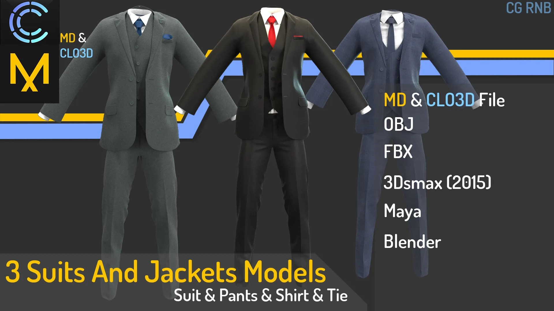 3 Suits And Jackets Models