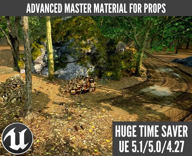 UE5/UE4 Advanced Master Material For Props