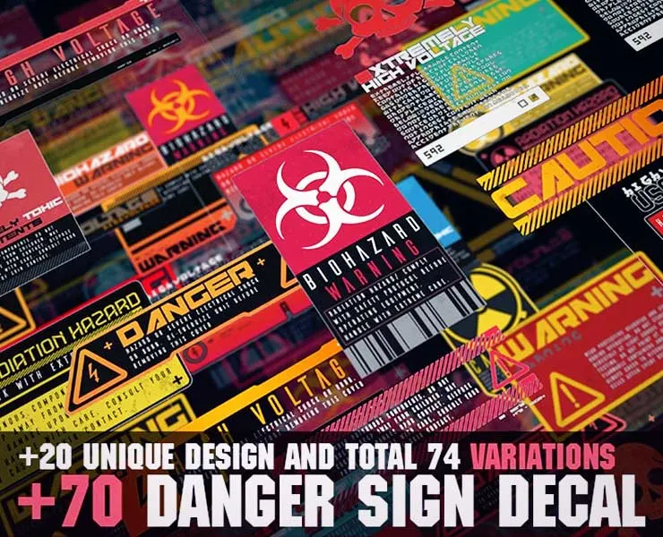 Decal Danger Signs