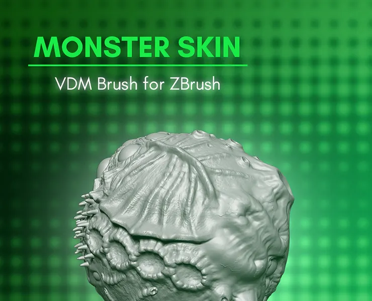 Monster and Creature Skin VDM brush for ZBrush 2021