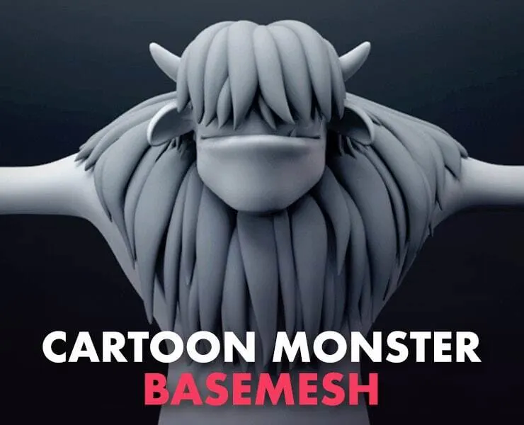 Cartoon Monster Basemesh