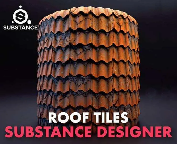 Procedural Roof Tiles Material