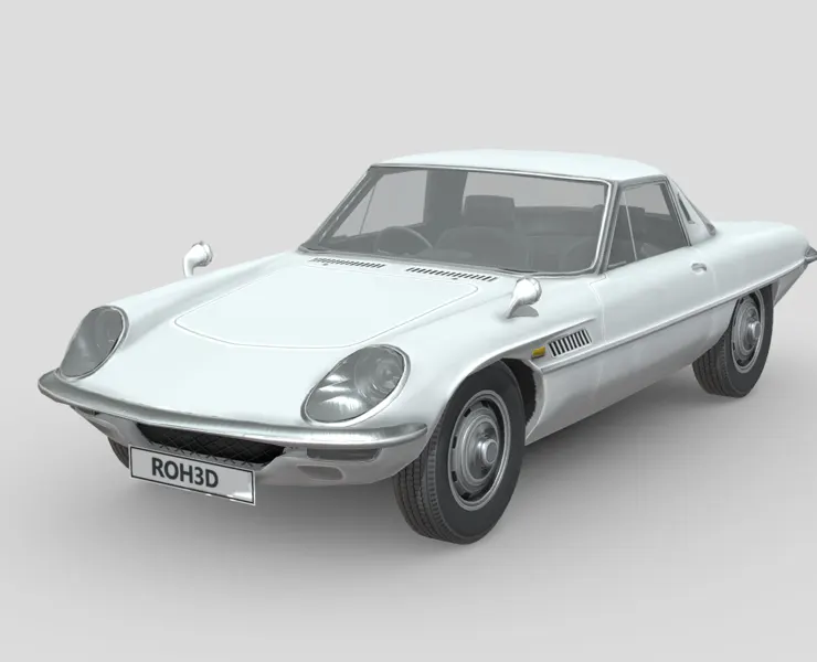 Low Poly Car - Mazda Cosmo 1967