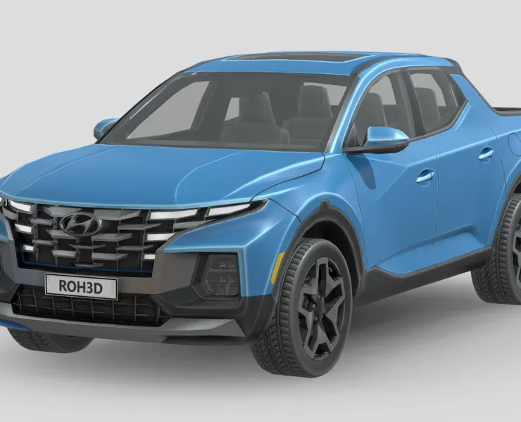 Low Poly Car - Hyundai Santa Cruz 2022