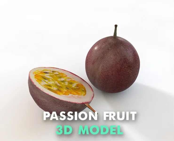 Passion fruit 3d model