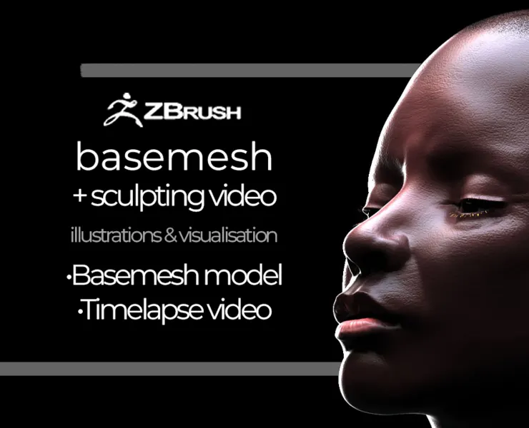 Base mesh + Sculpting video