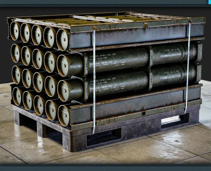 Military Cartridge Tube Cargo