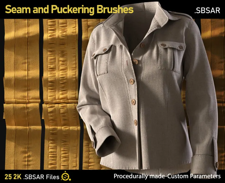 Seam and Puckering Brushes-Substance Painter