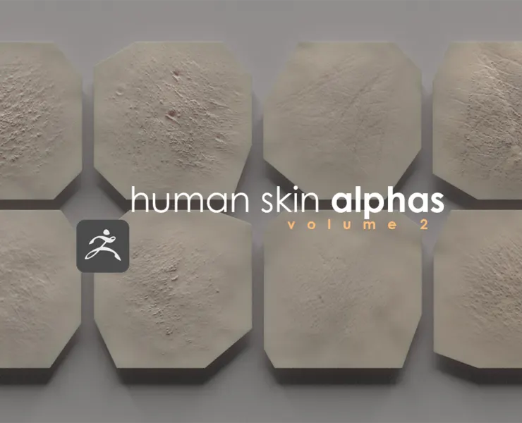 Human Skin Alphas vol. 2 + Render Scene