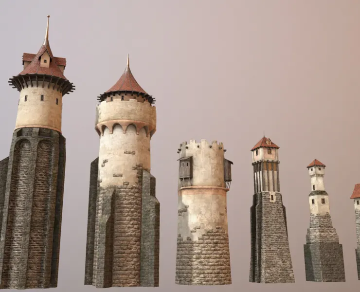 (Collection) Medieval DRAGON Towers