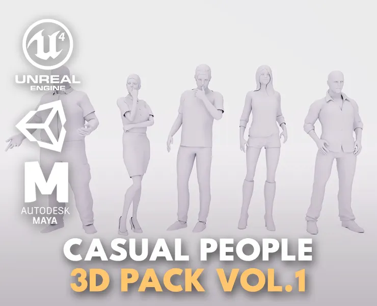 Casual People 3D Pack Vol.1