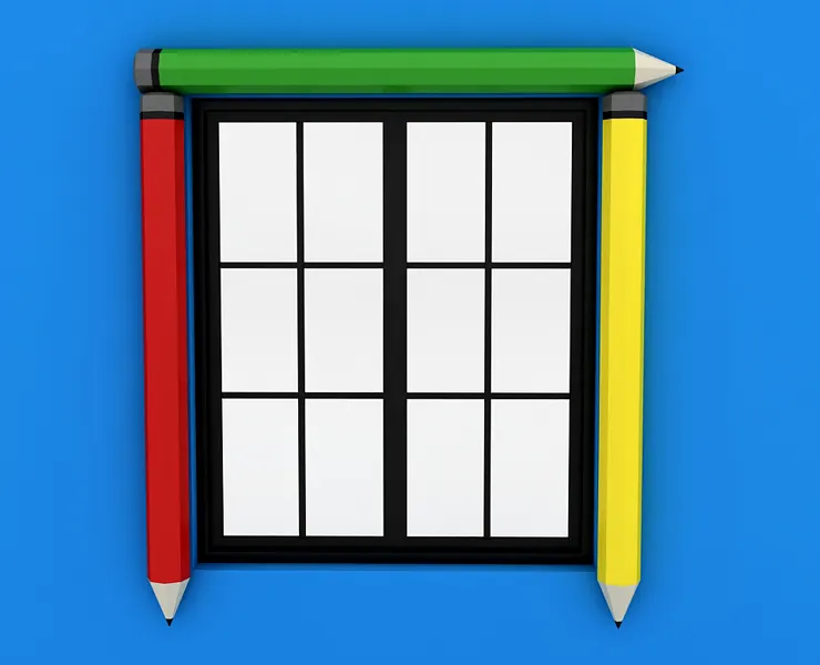 Kindergarten Window 3D model