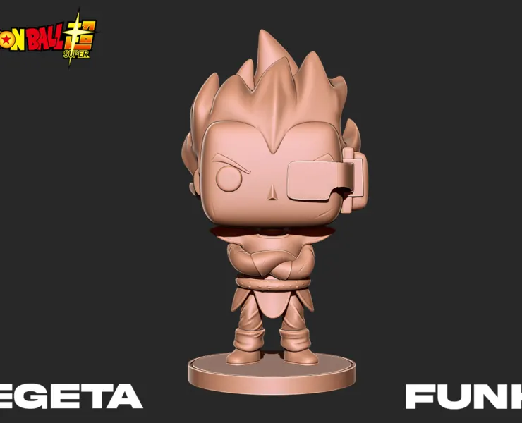 Vegeta funko Character 3D print model