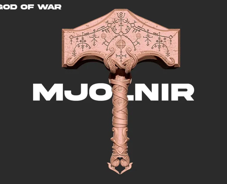 Mjolnir God of war 3D print model