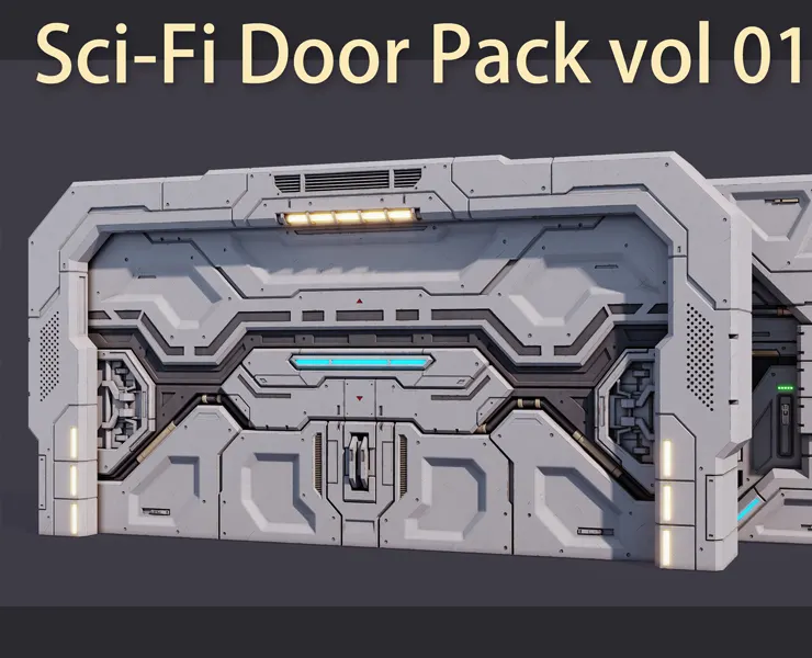 Sci-Fi Door Kit Vol 01