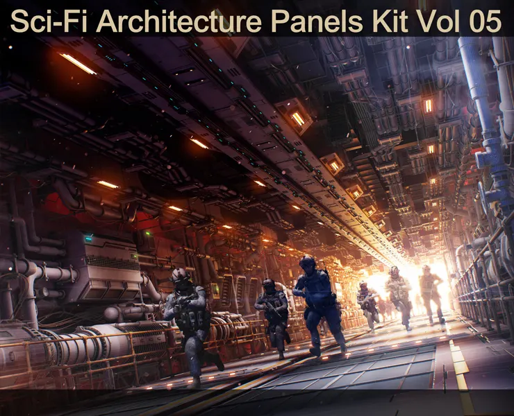 Sci-Fi Architecture Panels Kit Vol 05