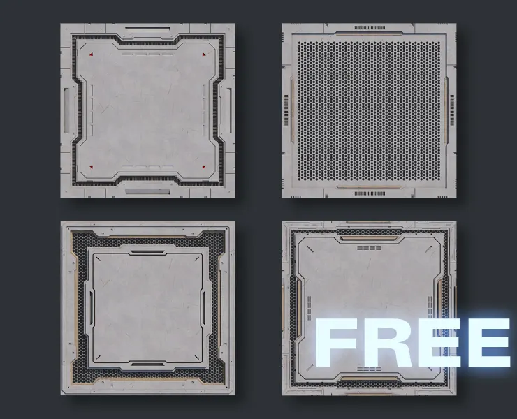 Sci-Fi Kit Free 03 (Architecture Panels )