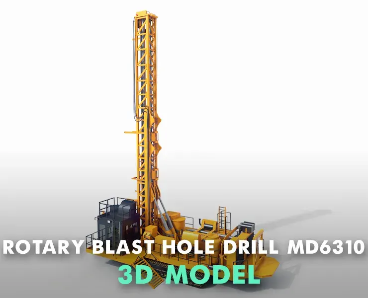 Rotary Blast hole Drill MD6310 3d model