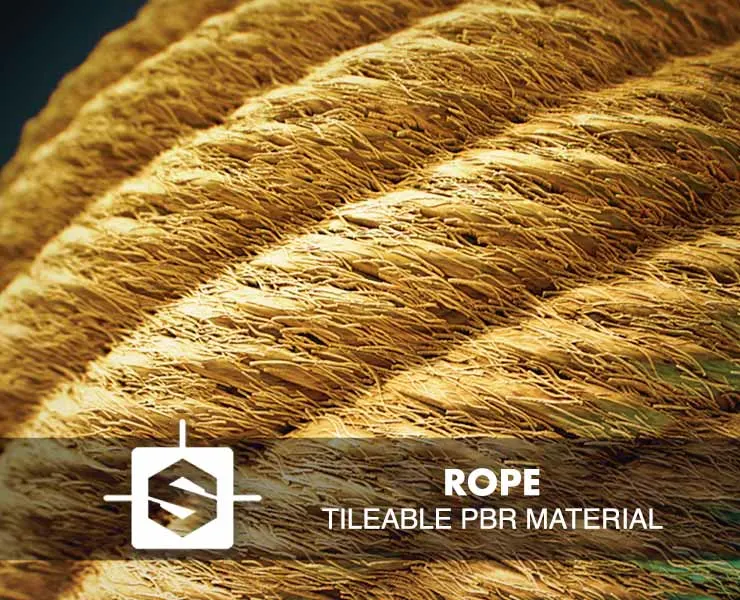 Rope Tileable PBR Material