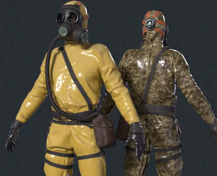 Hazmat Suit Soldier (Rigged)