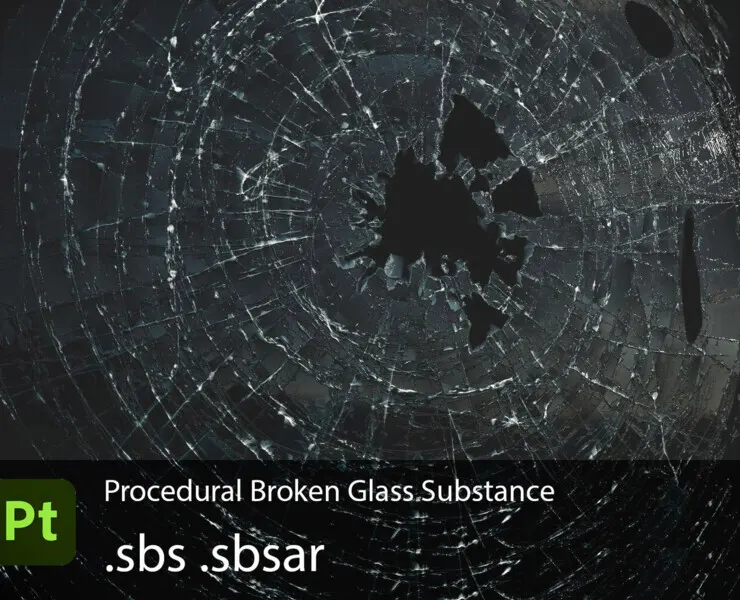 Broken Glass Substance .sbs .sbsar