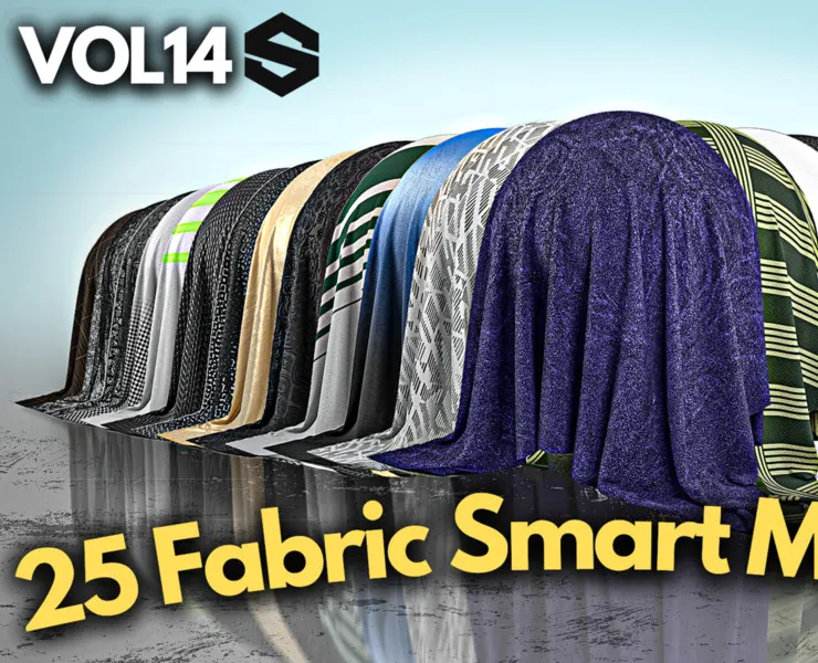 25 Fabric Smart materials #Vol.14 + Free samples