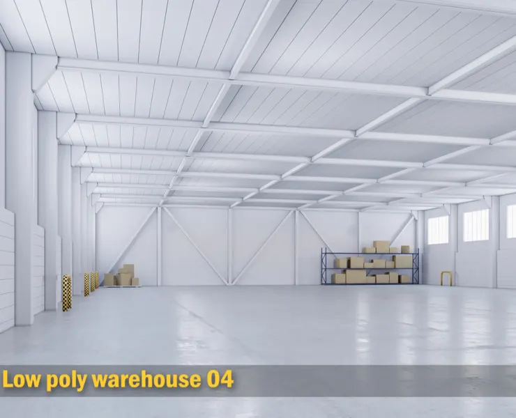 low poly warehouse 04