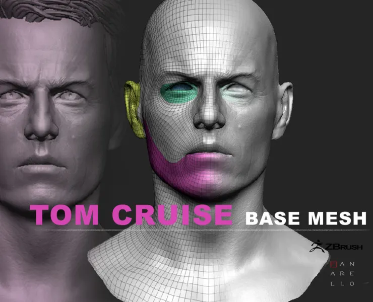 Tom Cruise / Ethan Hunt - HEAD basemesh