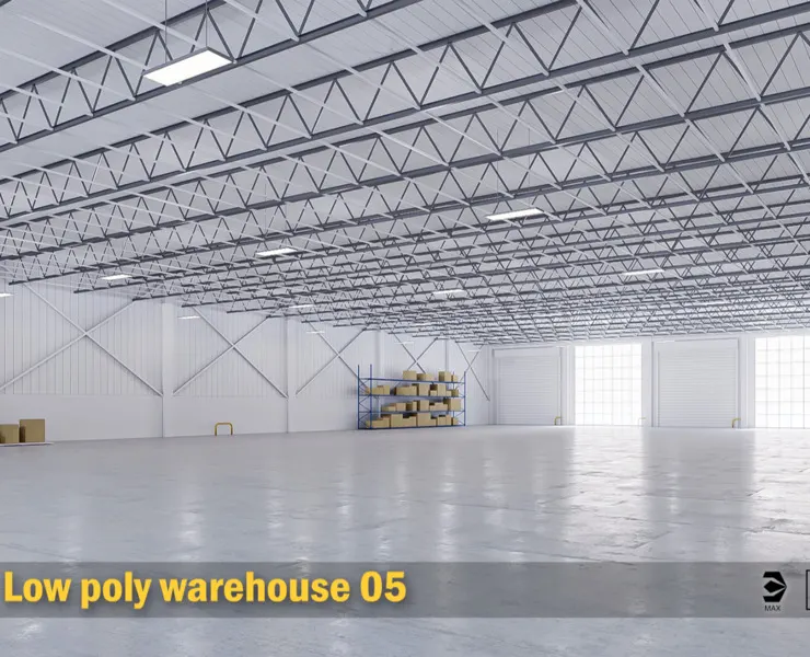 low poly warehouse 05