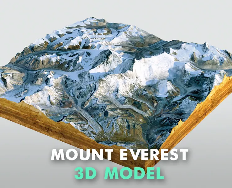 Mount Everest 3d model