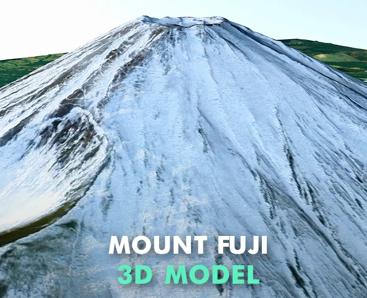 Mount Fuji 3d model