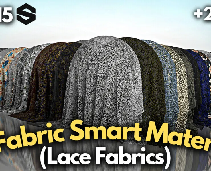 25 Lace Fabric Smart Materials #Vol.15 + Free samples