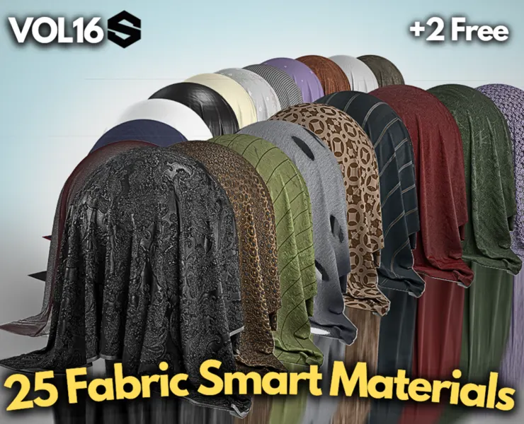 25 Fabric Smart Materials #Vol.16 + Free samples