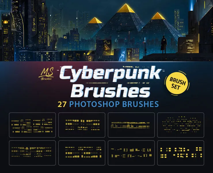 Cyberpunk Photoshop Brushes