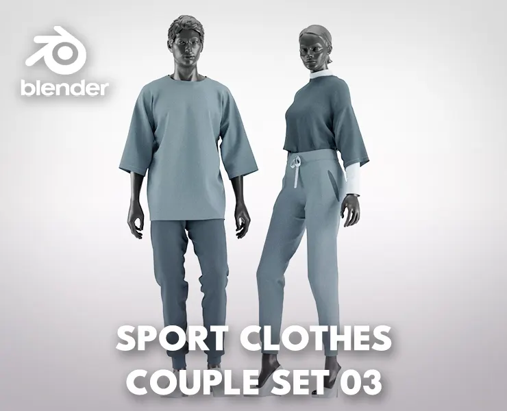 Sport Clothes Couple Set 03