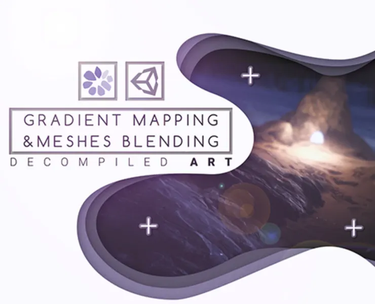 Decompiled Art - Unity Gradient Mapping and Mesh blending shader (tutorial files included)