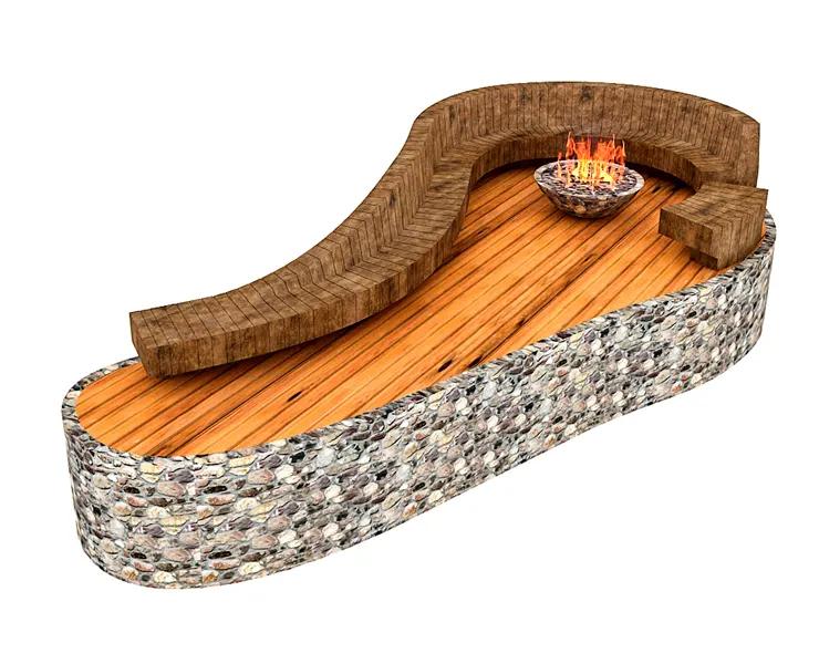 garden fire pit 3D model