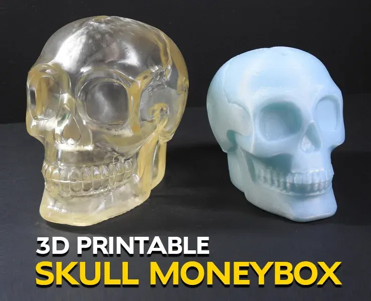 Skull Moneybox-3D Printable