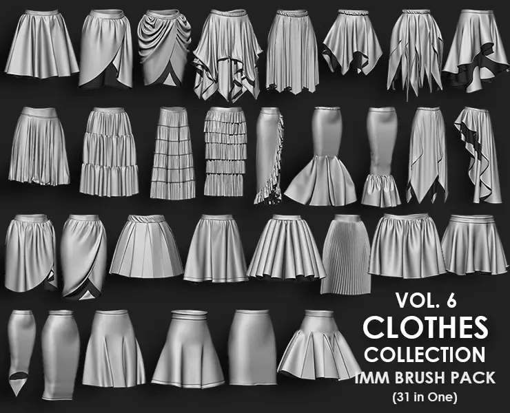 Clothes Collection IMM Brush Pack 31 in One Vol 6