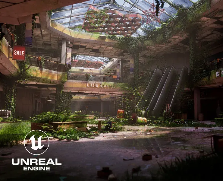 Abandoned Shopping Mall - Unreal Engine