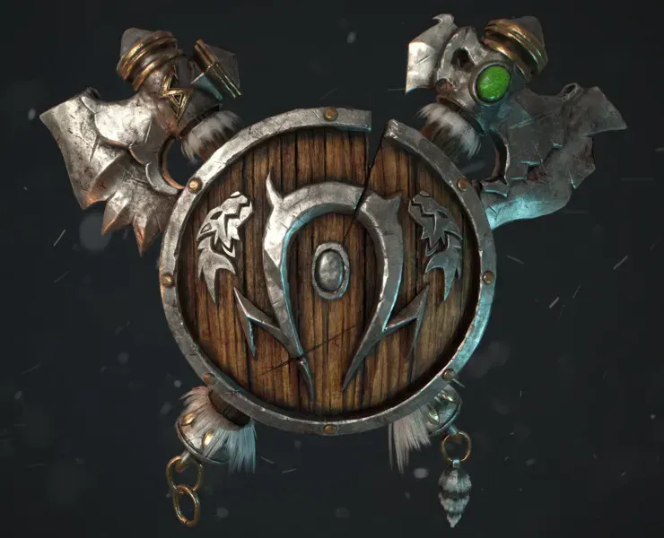 Orc Shield and Axes - World of Warcraft