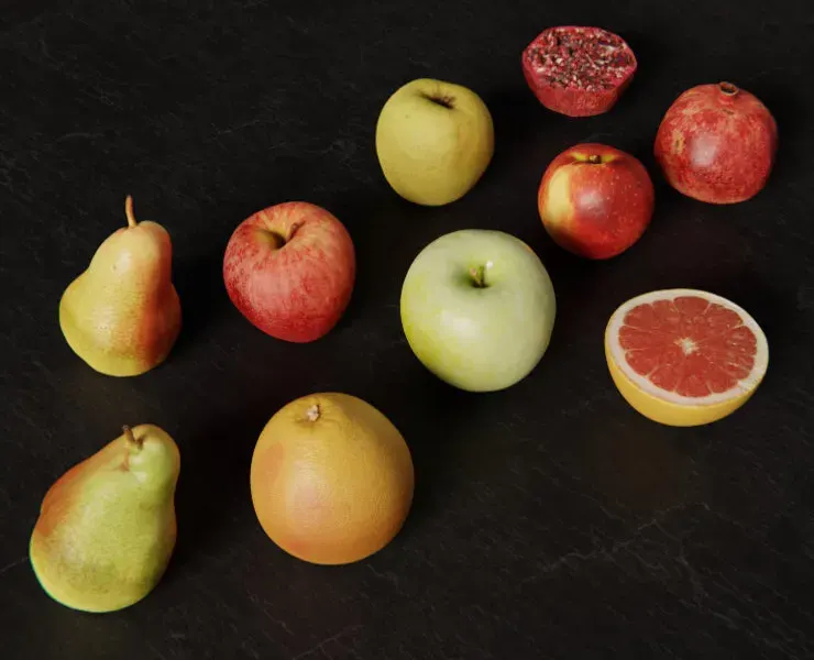 All Fruits - Bundle - February 2021 Edition (Retopologized Photogrammetry Models)