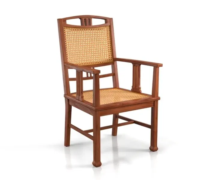 Dutch Colonial Javanese Teak Armchair