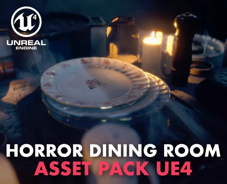 Horror Dining Room - Asset Pack UE4