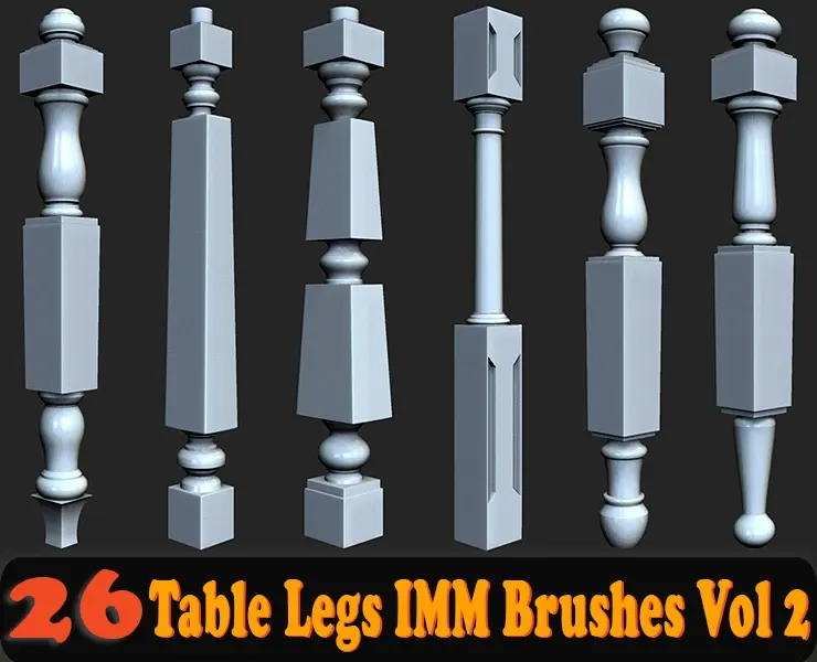 26 Table Legs IMM Brushes Vol 2