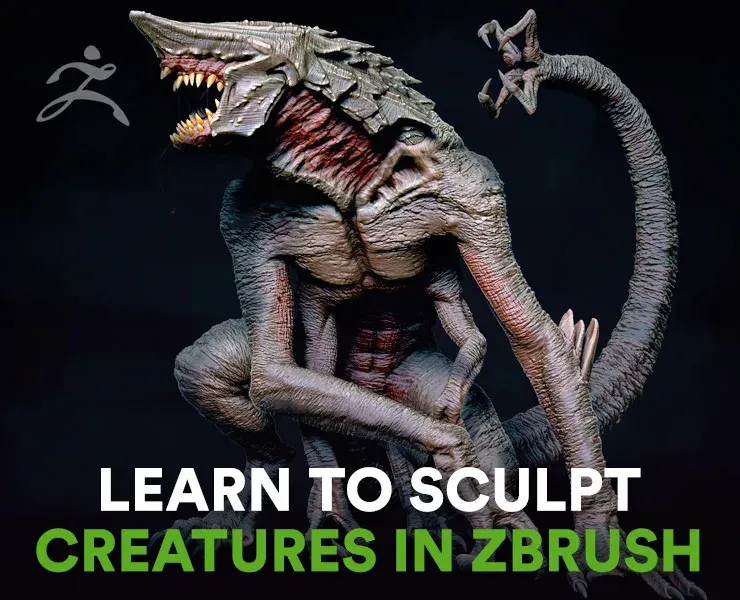 Learn to Sculpt Creatures in Zbrush for Beginners