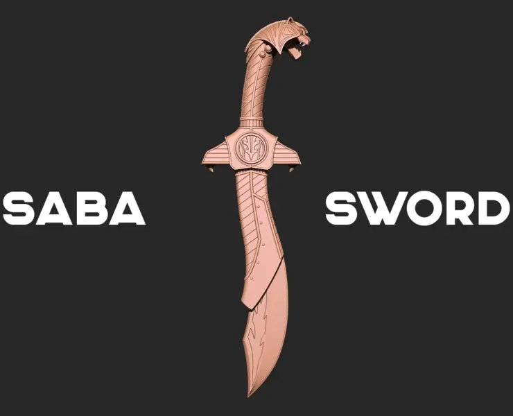 Power Rangers Saba Sword 3D print model