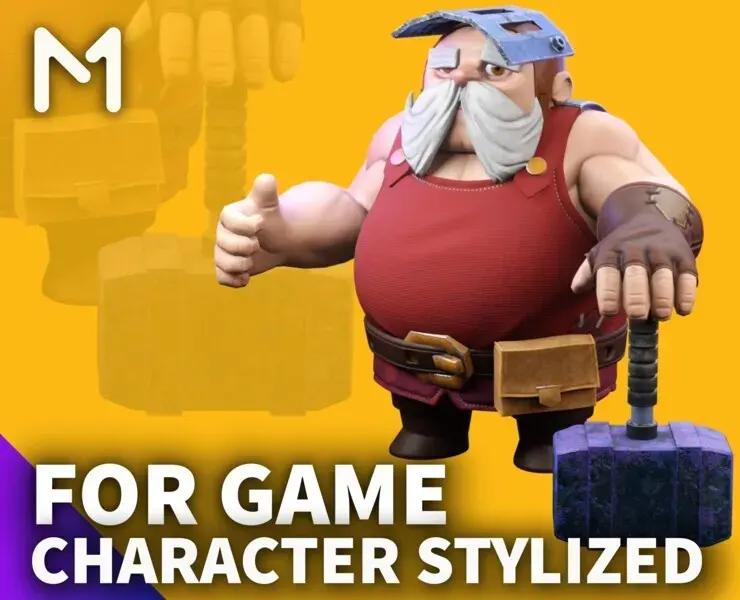 Character Stylized male Blacksmith